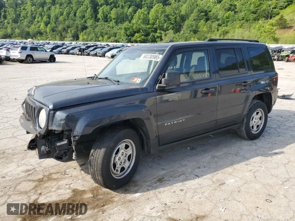 2014 Jeep Patriot Sport with VIN 1C4NJPBA8ED642323, listed as a Copart auction lot 60230985 with 167,240 mi miles and Salvage title. Bid and sale history available at DreamBid. Image 1.