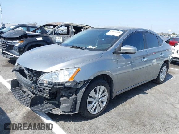 2014 Nissan Sentra SV with VIN 3N1AB7AP1EY299663, listed as a IAAI auction lot 42572398 with 97,138 mi miles and . Bid and sale history available at DreamBid. Image 2.