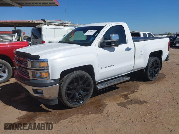 2014 Chevrolet Silverado 1500 Work Truck with VIN 1GCNCPEH8EZ407975, listed as a IAAI auction lot 41994227 with 193,505 mi miles and . Bid and sale history available at DreamBid. Image 2.