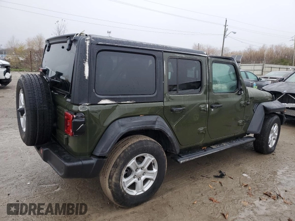 2023 Jeep Wrangler Sport Altitude with VIN 1C4HJXDN2PW569826, listed as a Copart auction lot 81825314 with 16,497 mi miles and Salvage Title. Bid and sale history available at DreamBid. Image 3.
