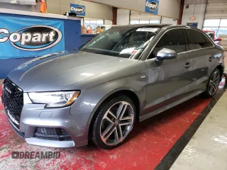 2018 Audi A3 Sedan Premium Plus with VIN WAUJ8GFF8J1089052, listed as a Copart auction lot 48785904 with 47,397 mi miles. Bid and sale history available at carsss.com. Image 1.