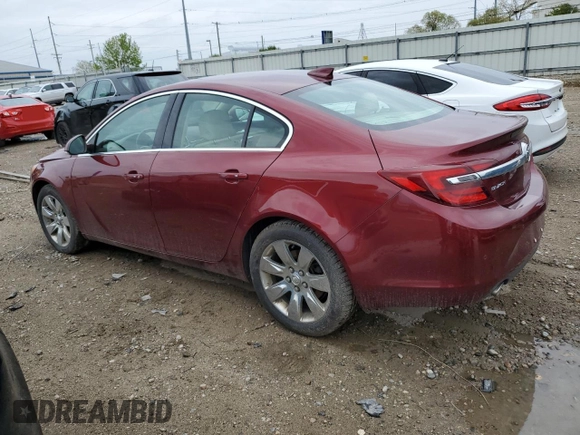 2016 Buick Regal Premium II with VIN 2G4GS5GX6G9172621, listed as a Copart auction lot 55207055 with 122,525 mi miles and Clean Title. Bid and sale history available at DreamBid. Image 2.