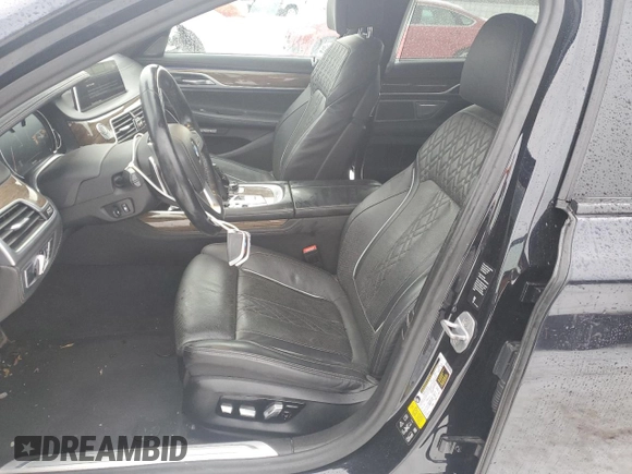 2018 BMW 7 Series 750i xDrive with VIN WBA7F2C54JB238260, listed as a Copart auction lot 89202965 with 51,634 mi miles and Salvage Title. Bid and sale history available at carsss.com. Image 7.