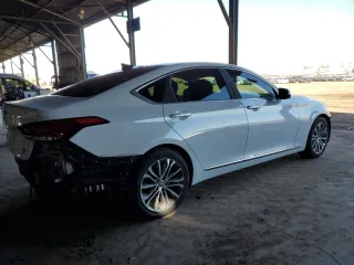 2017 Genesis G80 3.8L with VIN KMHGN4JE3HU167387, listed as a Copart auction lot 79092864 with 145,953 mi miles and Salvage Title. Bid and sale history available at carsss.com. Image 3.