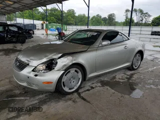 2002 Lexus SC 430 with VIN JTHFN48Y220017266, listed as a Copart auction lot 59598535 with 159,857 mi miles and Salvage title. Bid and sale history available at DreamBid. Image 1.