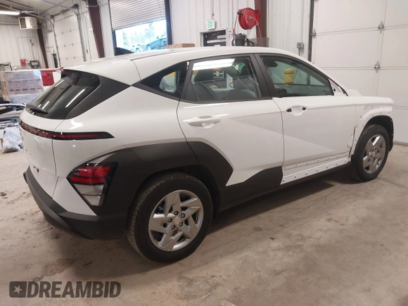 2024 Hyundai Kona SE with VIN KM8HA3AB5RU121514, listed as a IAAI auction lot 41431094 with 5,382 mi miles. Bid and sale history available at carsss.com. Image 4.