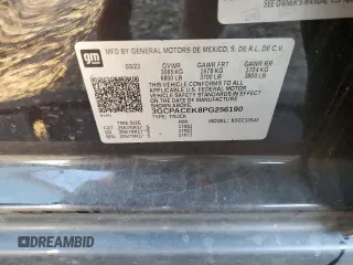 2023 Chevrolet Silverado 1500 LT with VIN 3GCPACEK8PG256190, listed as a Copart auction lot 88554125 with Not Provided miles and Salvage Title. Bid and sale history available at DreamBid. Image 13.