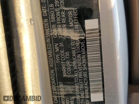 2025 Volvo XC60 Ultra с VIN YV4H60RM0S1068087, выставлен на аукционе Copart как лот 76859204 с пробегом Не указан миль и Чистый • Clean title. История ставок и продаж доступна на DreamBid. Изображение 13.
