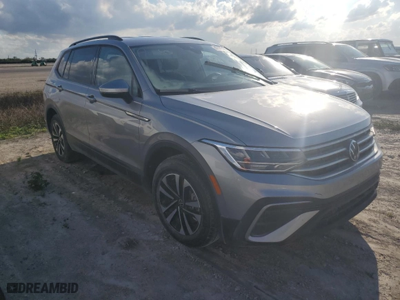 2024 Volkswagen Tiguan S with VIN 3VVRB7AX1RM119905, listed as a Copart auction lot 47146195 with 0 mi miles and Non Repairable. Bid and sale history available at carsss.com. Image 4.