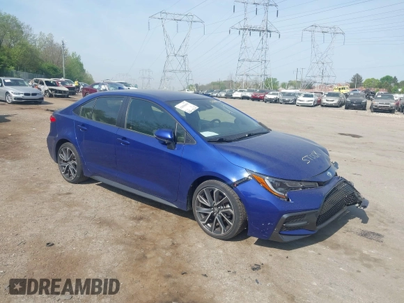 2020 Toyota Corolla SE with VIN JTDS4RCE0LJ017288, listed as a IAAI auction lot 42096008 with 23,129 mi miles and . Bid and sale history available at DreamBid. Image 1.
