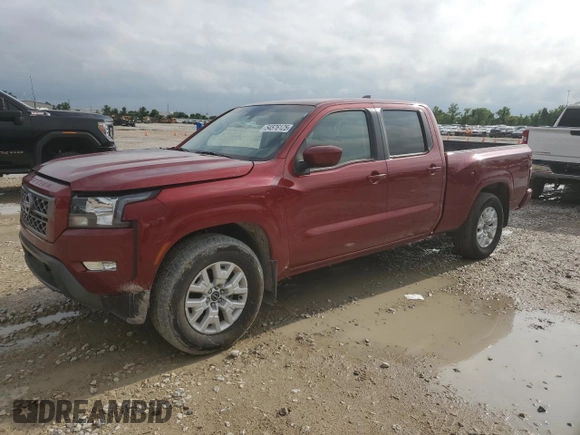 2024 Nissan Frontier SV with VIN 1N6ED1FJ0RN617797, listed as a Copart auction lot 54576125 with 9,183 mi miles and Salvage title. Bid and sale history available at DreamBid. Image 1.