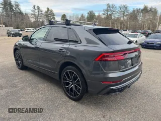 2019 Audi Q8 Premium Plus with VIN WA1EVAF10KD015763, listed as a Copart auction lot 52461255 with 134,540 mi miles and Clean Title. Bid and sale history available at carsss.com. Image 3.
