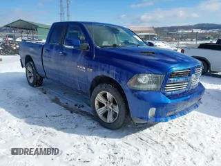 2014 Ram 1500 Sport z VIN 1C6RR7HT3ES362184, wystawiony jako IAAI lot #41273983 z przebiegiem 149 833 mil mil oraz . Historia ofert i sprzedaży dostępna na DreamBid. Obrazek 1.