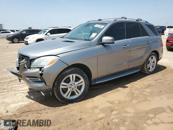 2012 Mercedes-Benz M 350 with VIN 4JGDA2EB0CA053022, listed as a Copart auction lot 54265885 with 159,300 mi miles and Clean Title. Bid and sale history available at DreamBid. Image 1.
