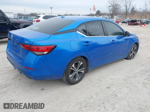 2021 Nissan Sentra SV with VIN 3N1AB8CV3MY235916, listed as a IAAI auction lot 41511614 with 73,079 mi miles and . Bid and sale history available at DreamBid. Image 4.
