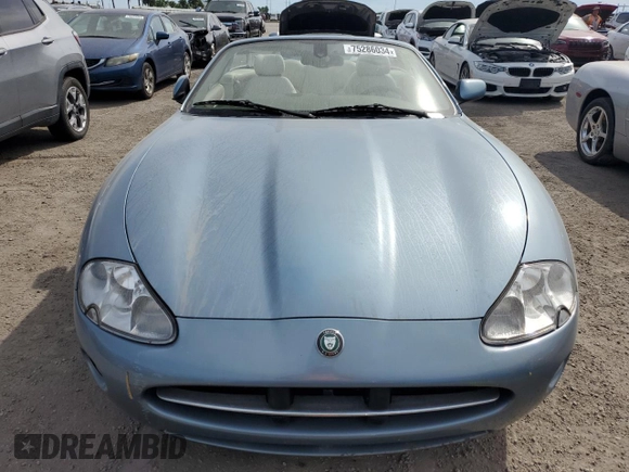 2006 Jaguar XK8 with VIN SAJDA42CX62A45610, listed as a Copart auction lot 75286034 with Not Provided miles and Salvage Title. Bid and sale history available at carsss.com. Image 5.