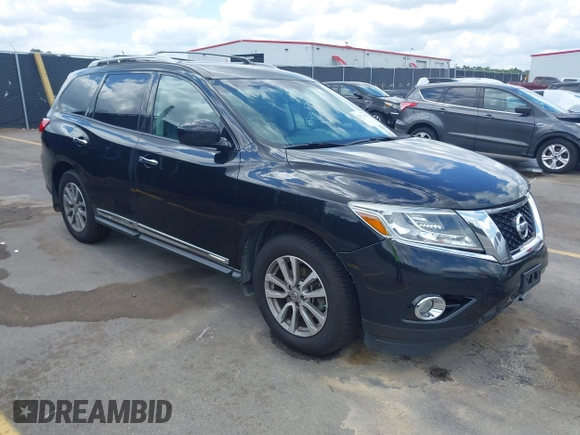 2016 Nissan Pathfinder Platinum with VIN 5N1AR2MM8GC663596, listed as a IAAI auction lot 42133436 with 164,133 mi miles and . Bid and sale history available at DreamBid. Image 1.