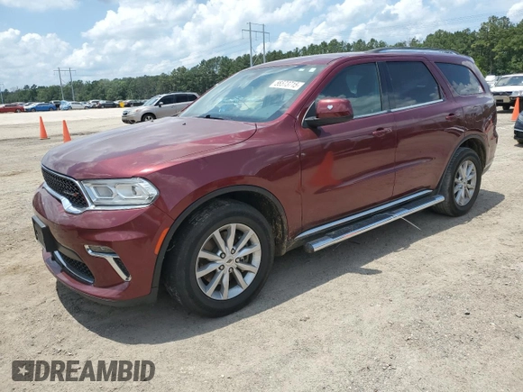 2021 Dodge Durango SXT with VIN 1C4RDHAG0MC641434, listed as a Copart auction lot 56573715 with 140,181 mi miles and Salvage title. Bid and sale history available at DreamBid. Image 1.
