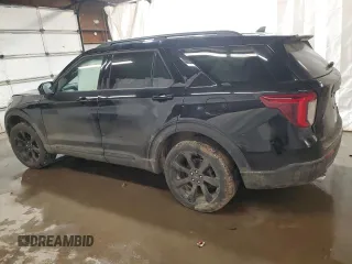 2023 Ford Explorer ST-Line with VIN 1FMSK8KH4PGA94157, listed as a Copart auction lot 48852515 with 37,842 mi miles and Salvage title. Bid and sale history available at DreamBid. Image 2.
