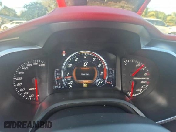 2018 Chevrolet Corvette 2LT with VIN 1G1YD2D77J5103133, listed as a Copart auction lot 44452855 with 125,580 mi miles and Clean Title. Bid and sale history available at DreamBid. Image 8.