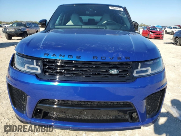 2020 Land Rover Range Rover Sport SVR with VIN SALWZ2RE2LA746158, listed as a Copart auction lot 46848485 with 15,320 mi miles and Salvage Title. Bid and sale history available at carsss.com. Image 5.