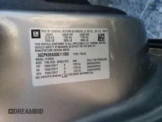 2013 Chevrolet Silverado 1500 LT with VIN 3GCPKSEA6DG111885, listed as a Copart auction lot 52226905 with 158,209 mi miles and Salvage Title. Bid and sale history available at DreamBid. Image 12.
