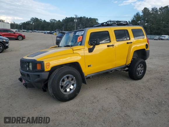 2007 Hummer H3 SUV with VIN 5GTDN13EX78147544, listed as a Copart auction lot 74287534 with 0 mi miles and Salvage Title. Bid and sale history available at carsss.com. Image 1.