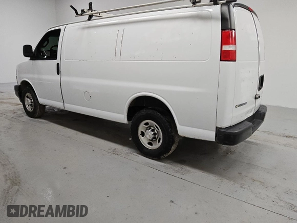 2018 Chevrolet Express Cargo Van with VIN 1GCWGAFG5J1178546, listed as a Copart auction lot 43600145 with 131,825 mi miles and Clean Title. Bid and sale history available at carsss.com. Image 2.