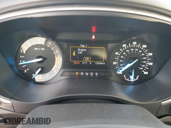 2014 Ford Fusion SE with VIN 1FA6P0H77E5403836, listed as a Copart auction lot 43770985 with 128,089 mi miles and Salvage Title. Bid and sale history available at DreamBid. Image 9.