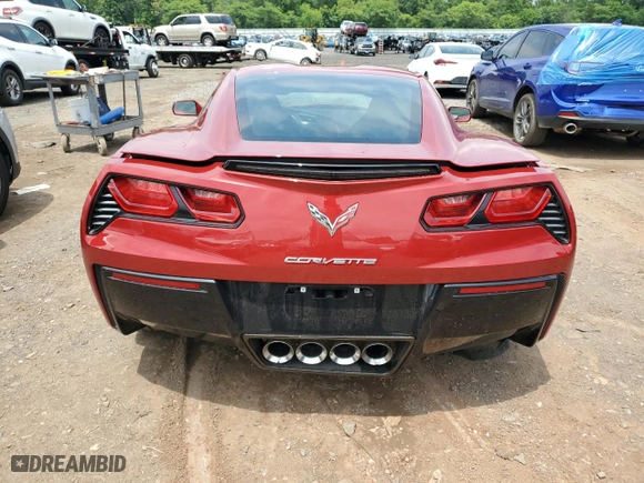 2014 Chevrolet Corvette Stingray 2LT with VIN 1G1YD2D72E5100209, listed as a Copart auction lot 61457074 with NaN miles and Salvage Title. Bid and sale history available at carsss.com. Image 6.