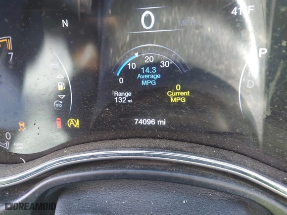 2019 Jeep Grand Cherokee Limited with VIN 1C4RJFBG9KC810343, listed as a IAAI auction lot 41455586 with 74,096 mi miles. Bid and sale history available at carsss.com. Image 15.