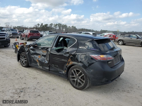 2015 Lexus CT 200h Hybrid with VIN JTHKD5BH7F2239599, listed as a Copart auction lot 44128885 with 154988 miles and Salvage Title. Bid and sale history available at carsss.com. Image 2.
