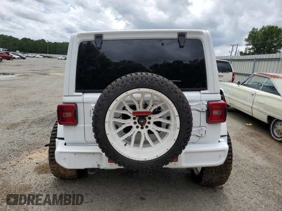 2022 Jeep Wrangler Unlimited Sahara with VIN 1C4HJXEN9NW190351, listed as a Copart auction lot 61091015 with 40,794 mi miles and Clean title. Bid and sale history available at DreamBid. Image 6.