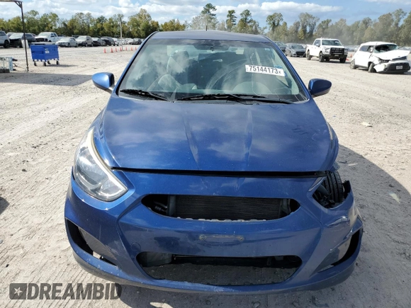 2016 Hyundai Accent SE with VIN KMHCT4AE9GU943119, listed as a Copart auction lot 75144173 with 156,525 mi miles and . Bid and sale history available at DreamBid. Image 5.