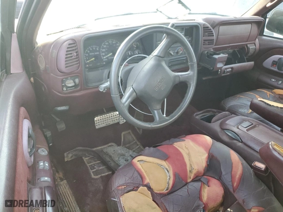 1998 GMC Sierra Classic 1500 with VIN 1GTEK19R2WR509454, listed as a Copart auction lot 42612205 with 260763 miles and Salvage Title. Bid and sale history available at carsss.com. Image 8.