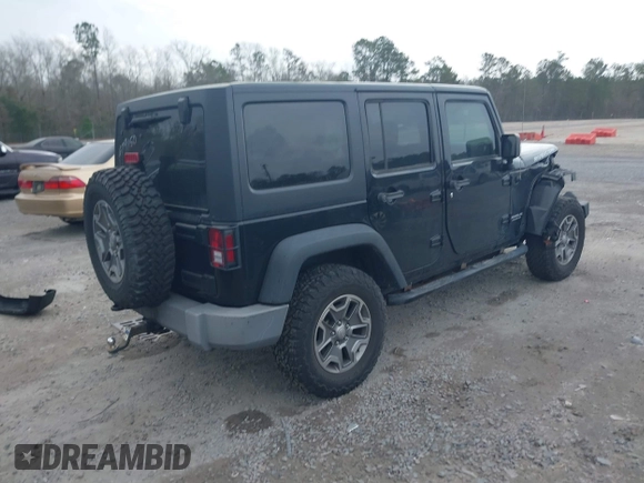 2017 Jeep Wrangler Unlimited Rubicon with VIN 1C4BJWFG4HL679150, listed as a IAAI auction lot 41720239 with 81,142 mi miles and . Bid and sale history available at DreamBid. Image 4.