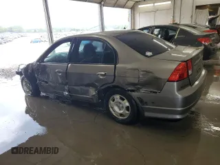 2005 Honda Civic with VIN JHMES96655S014986, listed as a Copart auction lot 53969255 with 249,499 mi miles and Salvage Title. Bid and sale history available at DreamBid. Image 2.