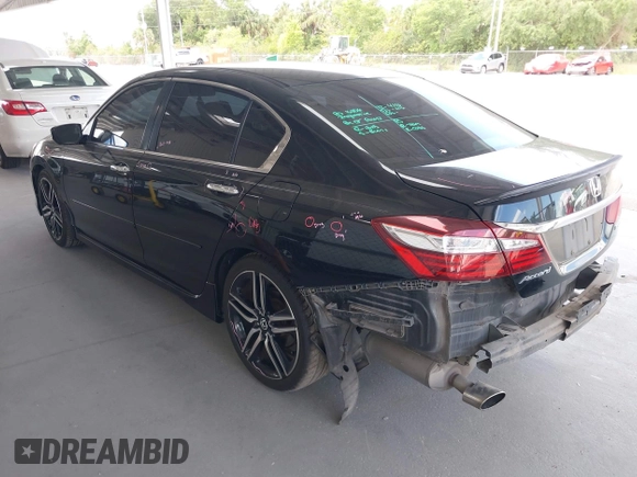 2016 Honda Accord Sport z VIN 1HGCR2F57GA171917, wystawiony jako IAAI lot #42177260 z przebiegiem 118 869 mil mil oraz . Historia ofert i sprzedaży dostępna na DreamBid. Obrazek 3.