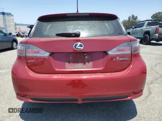 2012 Lexus CT 200h with VIN JTHKD5BH9C2095291, listed as a Copart auction lot 62746025 with 237,020 mi miles and Salvage title. Bid and sale history available at DreamBid. Image 6.