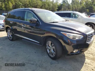 2013 Infiniti JX35 with VIN 5N1AL0MN0DC345790, listed as a Copart auction lot 74954564 with 184,795 mi miles and Clean Title. Bid and sale history available at carsss.com. Image 4.