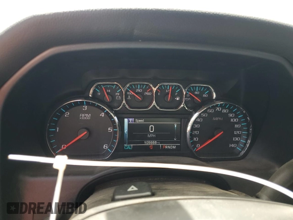 2016 Chevrolet Silverado 1500 LT with VIN 1GCUKREC9GF164552, listed as a Copart auction lot 52196485 with 105,668 mi miles and Salvage Title. Bid and sale history available at DreamBid. Image 9.