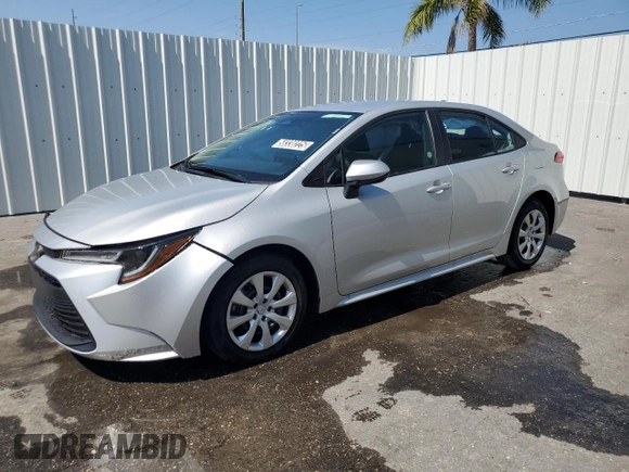 2025 Toyota Corolla LE z VIN 5YFB4MDE7SP242335, wystawiony jako Copart lot #58330225 z przebiegiem 3368 mil mil oraz Nie do naprawy • Non repairable. Historia ofert i sprzedaży dostępna na DreamBid. Obrazek 1.