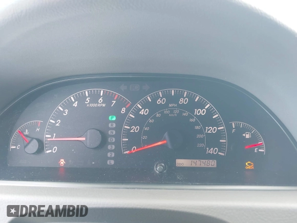 2005 Toyota Camry LE with VIN 4T1BE30K35U572110, listed as a IAAI auction lot 42674324 with 147,480 mi miles and . Bid and sale history available at DreamBid. Image 7.
