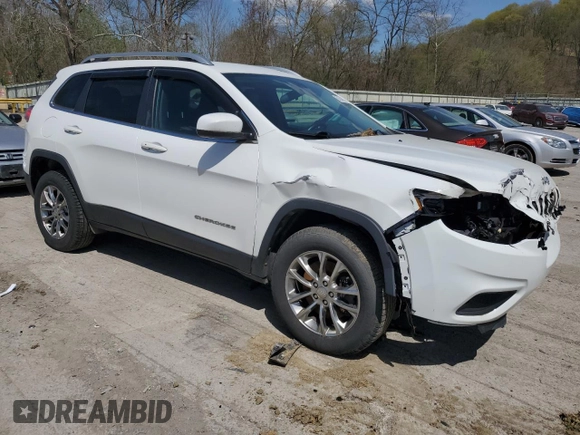 2019 Jeep Cherokee Latitude Plus with VIN 1C4PJMLB2KD199130, listed as a Copart auction lot 54549035 with 99,128 mi miles and Salvage Title. Bid and sale history available at carsss.com. Image 4.