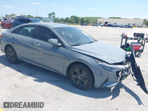 2023 Hyundai Elantra SEL with VIN KMHLM4AG9PU444013, listed as a IAAI auction lot 41933580 with 56,709 mi miles and . Bid and sale history available at DreamBid. Image 1.