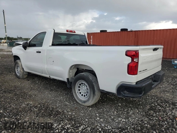 2021 Chevrolet Silverado 1500 Work Truck with VIN 3GCNWAEH7MG172990, listed as a Copart auction lot 41443265 with 27,921 mi miles and Non Repairable. Bid and sale history available at carsss.com. Image 2.