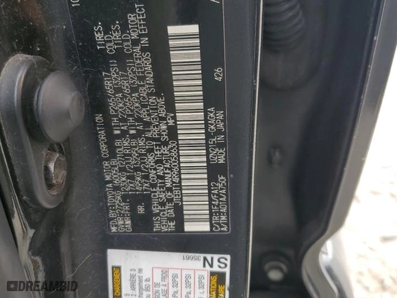 2006 Toyota 4Runner SR5 with VIN JTEBT14R960058630, listed as a Copart auction lot 47646815 with 405,565 mi miles and Salvage Title. Bid and sale history available at carsss.com. Image 13.