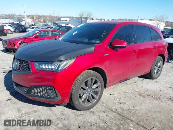 2020 Acura MDX w/Technology/A-Spec Pkg with VIN 5J8YD4H02LL025103, listed as a IAAI auction lot 41742821 with 26,893 mi miles. Bid and sale history available at carsss.com. Image 17.
