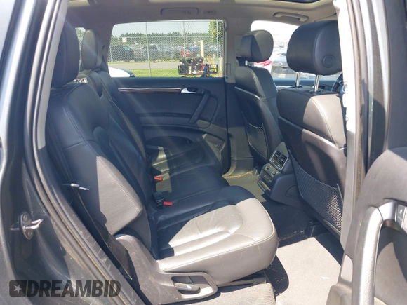 2015 Audi Q7 Premium Plus with VIN WA1LGAFEXFD026148, listed as a IAAI auction lot 42558640 with Not provided miles and . Bid and sale history available at DreamBid. Image 8.
