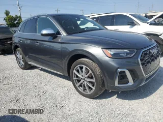 2021 Audi SQ5 Premium Plus with VIN WA1B4AFY1M2035067, listed as a Copart auction lot 55983255 with 60,302 mi miles and Clean Title. Bid and sale history available at DreamBid. Image 4.